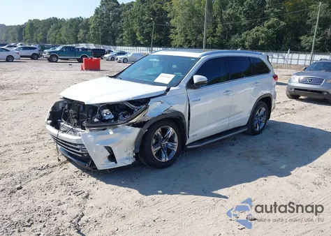 2018 Toyota Highlander Hybrid Limited Platinum из США, поврежденный, VIN 5TDDGRFH2JS041789